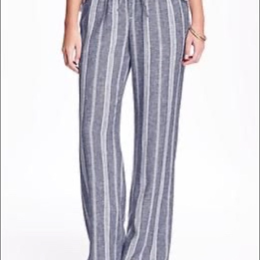 Old navy striped linen pants